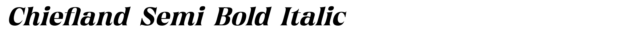 Chiefland Semi Bold Italic image